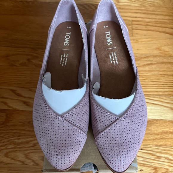 Toms Shoes - Toms Jutti Perforated Flats Lilac Purple 6